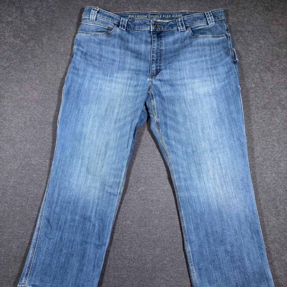 Duluth Trading Co Ballroom Double Flex Jeans Mens 44x30 Blue Relaxed Fit Denim